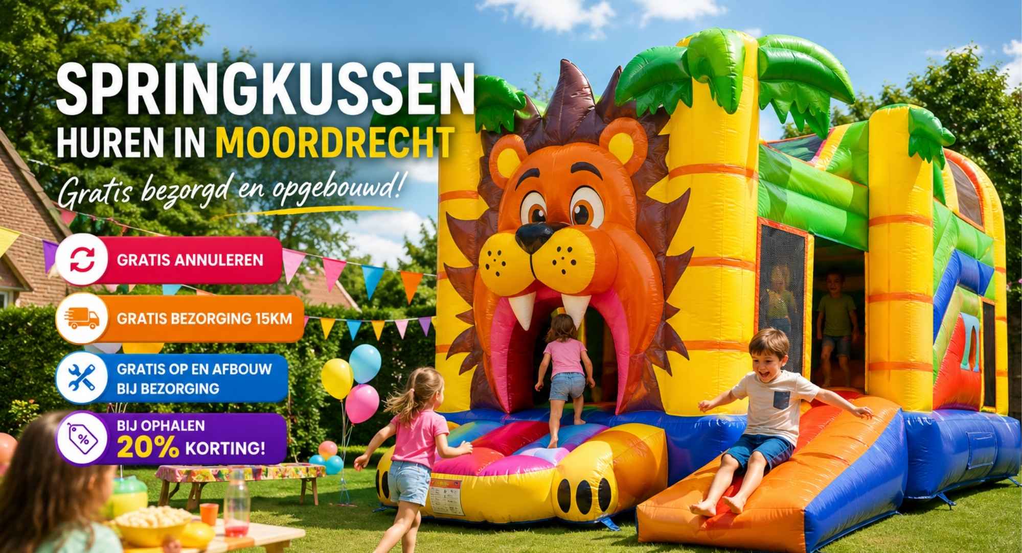 Springkussen huren in Moordrecht bij Belder Feestverhuur