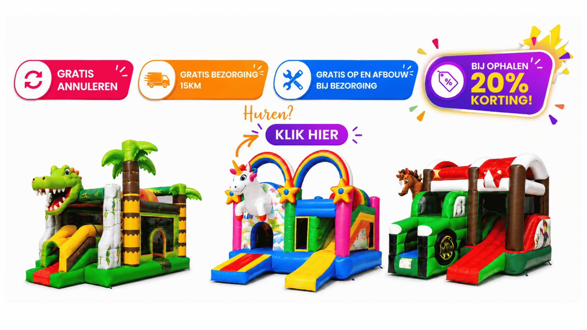 Voordelen van huren bij Belder Feestverhuur