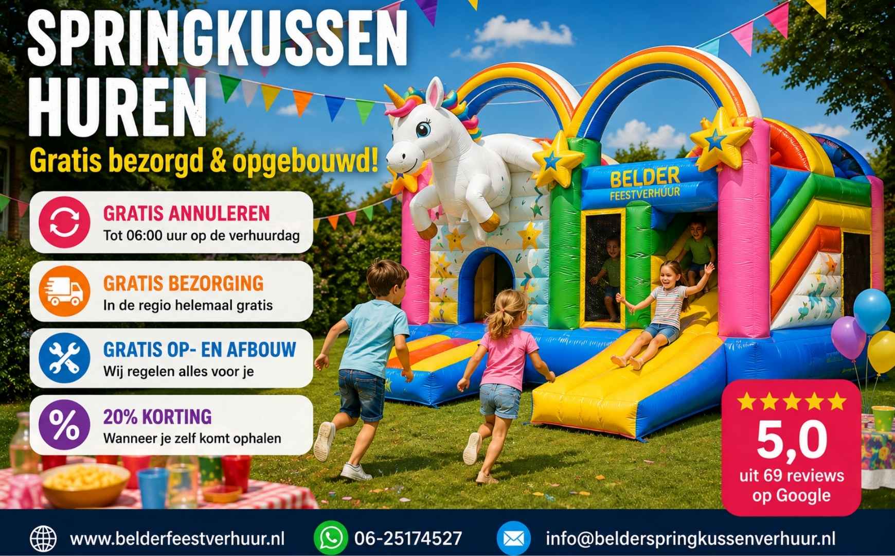 Springkussen huren in Rotterdam-Zevenkamp