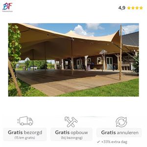 Professionele evenementen tent huren in Zuid-Holland. Ideaal voor bruiloften en feesten, inclusief opbouw en volledig verzorgd.