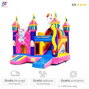 Prinses springkussen huren | Regio Rotterdam & Capelle Prinses springkussen met glijbaan huren in Nieuwerkerk a/d IJssel en omstreken