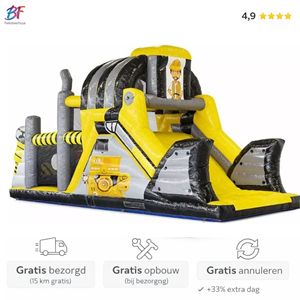 Stormbaan huren Zuid-Holland heavy duty 10 meter inclusief opbouw Rotterdam Gouda Heavy Duty stormbaan van 10 meter huren in Zuid-Holland. Extra stevige en professionele hindernisbaan inclusief bezorging en opbouw in o.a. Rotterdam en Gouda.
