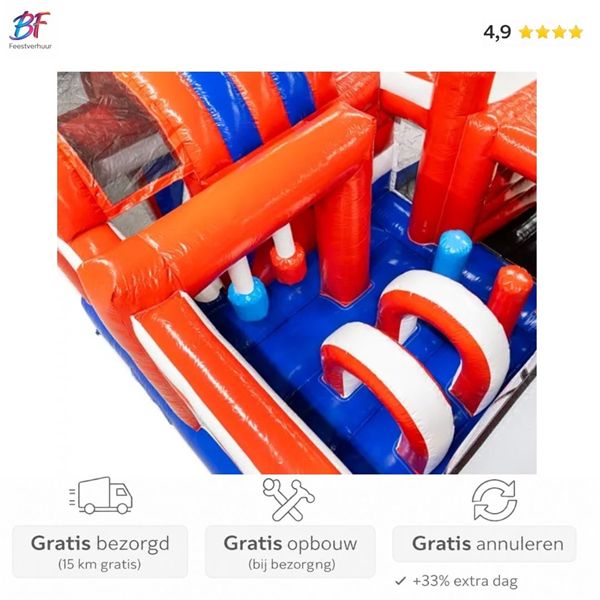 Brandweer XL springkussen huren | Regio Gouda & Rotterdam Brandweer XL springkussen met glijbaan huren in Nieuwerkerk a/d IJssel en omstreken