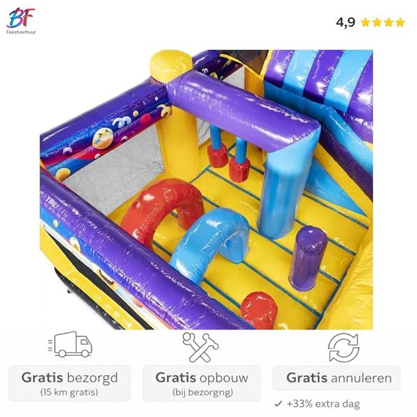 Emoji springkussen huren | Regio Gouda & Capelle a/d IJssel Emoji springkussen met glijbaan huren in Nieuwerkerk a/d IJssel en omstreken