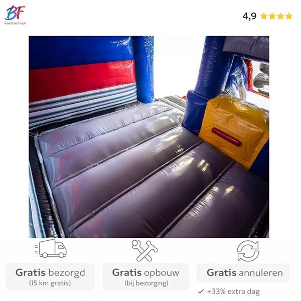 Formule 1 springkussen met glijbaan huren in Nieuwerkerk a/d IJssel en omstreken