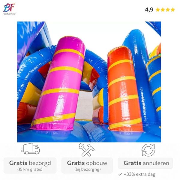 Unicorn XXL springkussen huren | Regio Gouda & Rotterdam Unicorn XXL springkussen met glijbaan huren in Nieuwerkerk a/d IJssel en omstreken